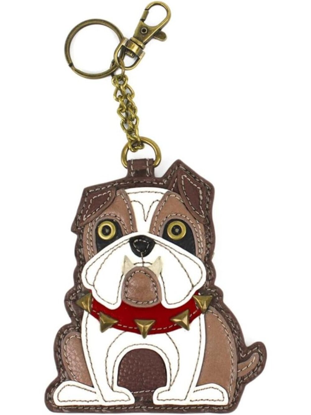 Decorative Dog Key Fob & Coin Purse Accessory - Bulldog Design, Cute